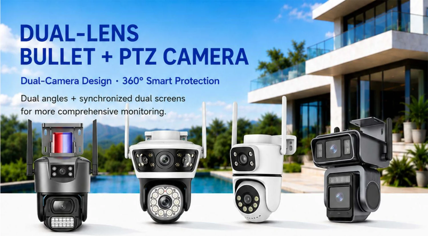 dual-lens bullet and PTZ camera — product overview