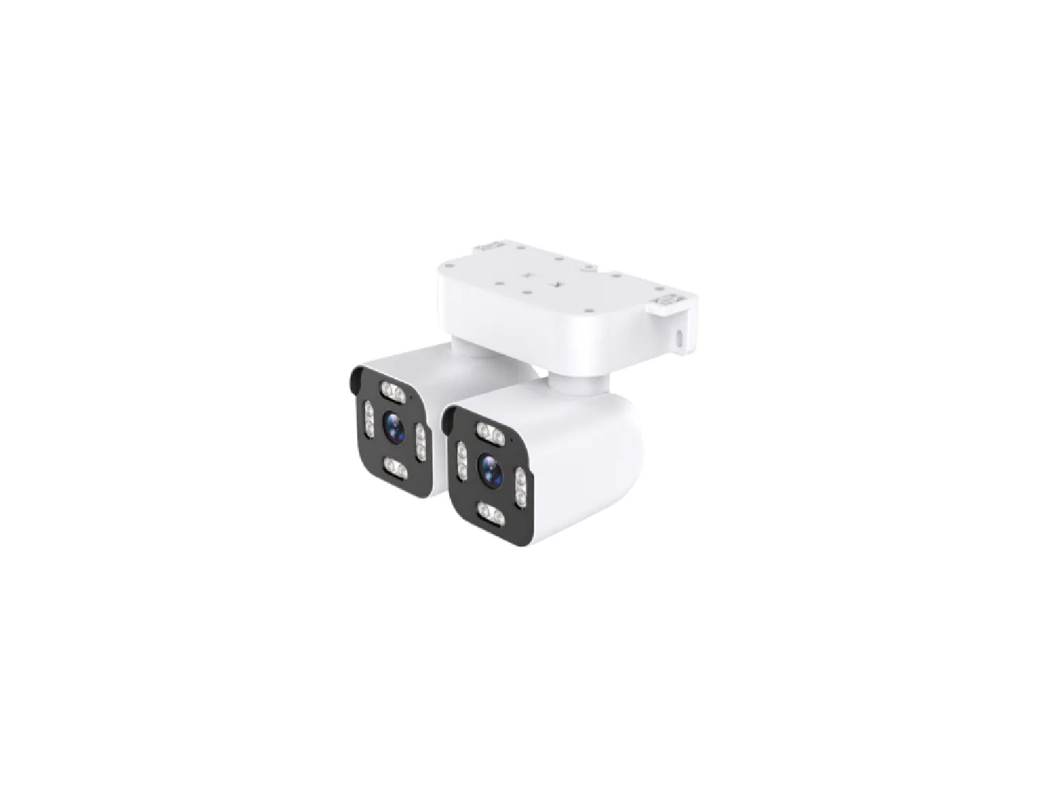 triple-lens bullet and PTZ camera — alternate housing in the same range