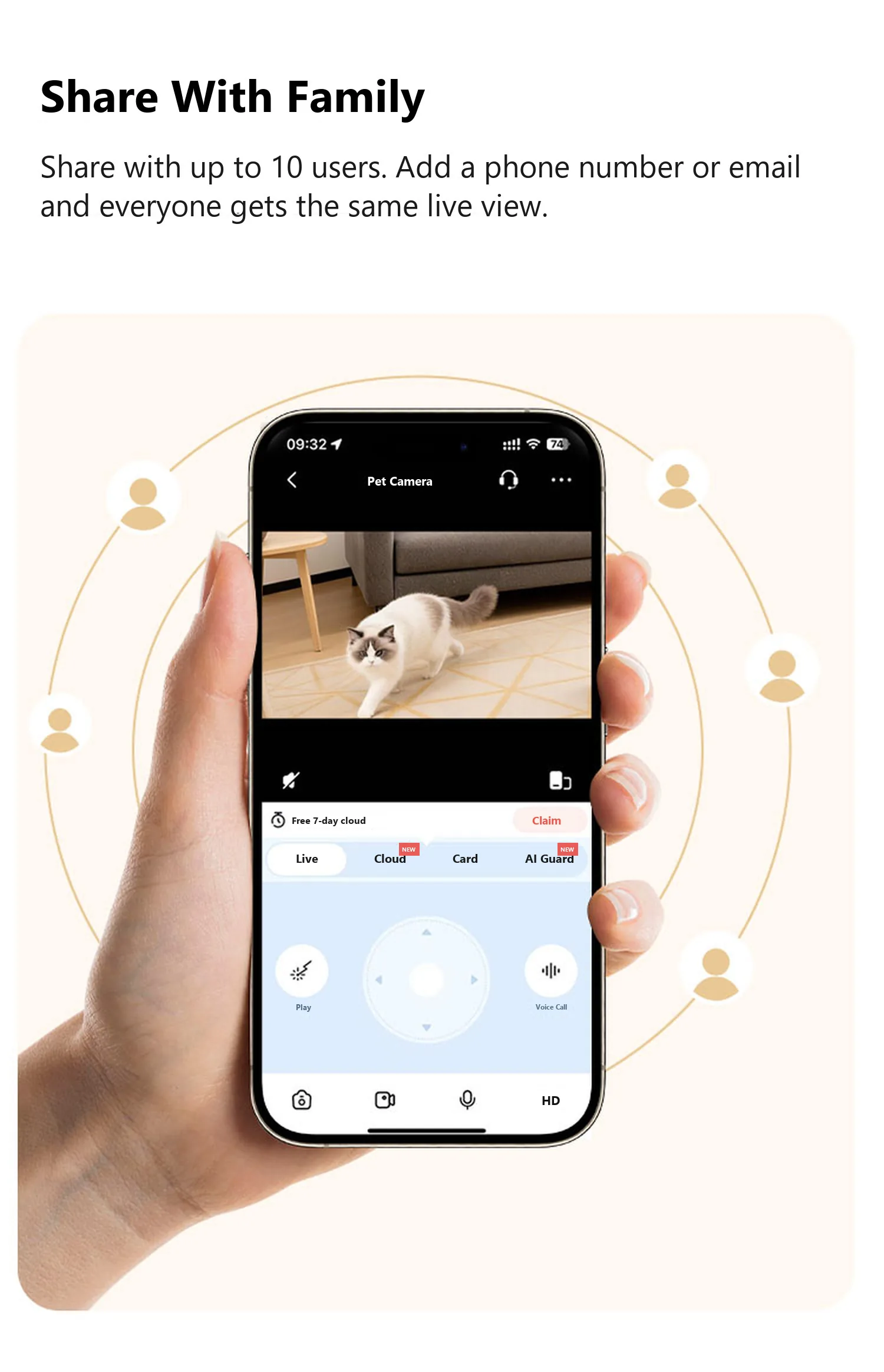 C19 live view shared with up to 10 family users