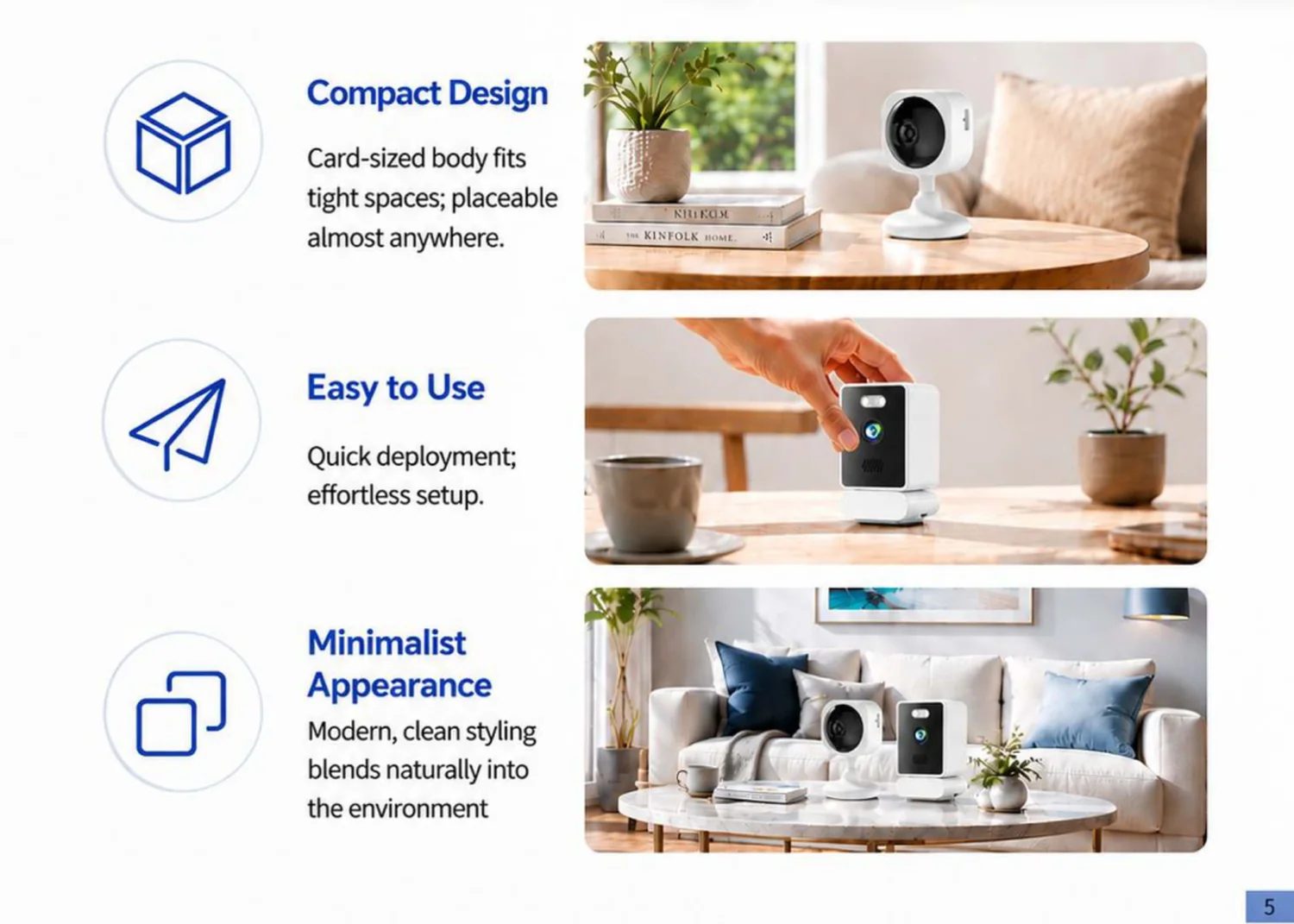 cube indoor camera — key selling points and features