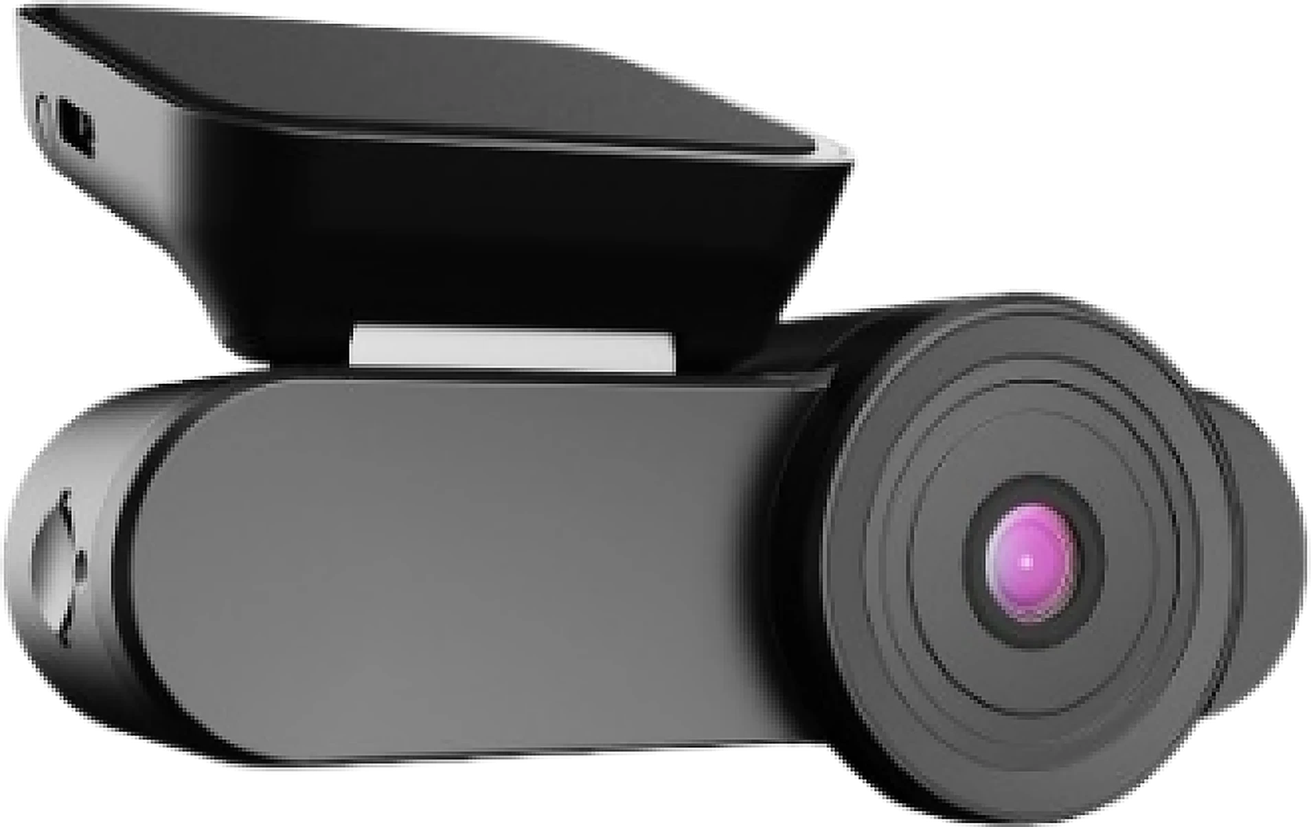4G smart dash cam, studio white background, front view