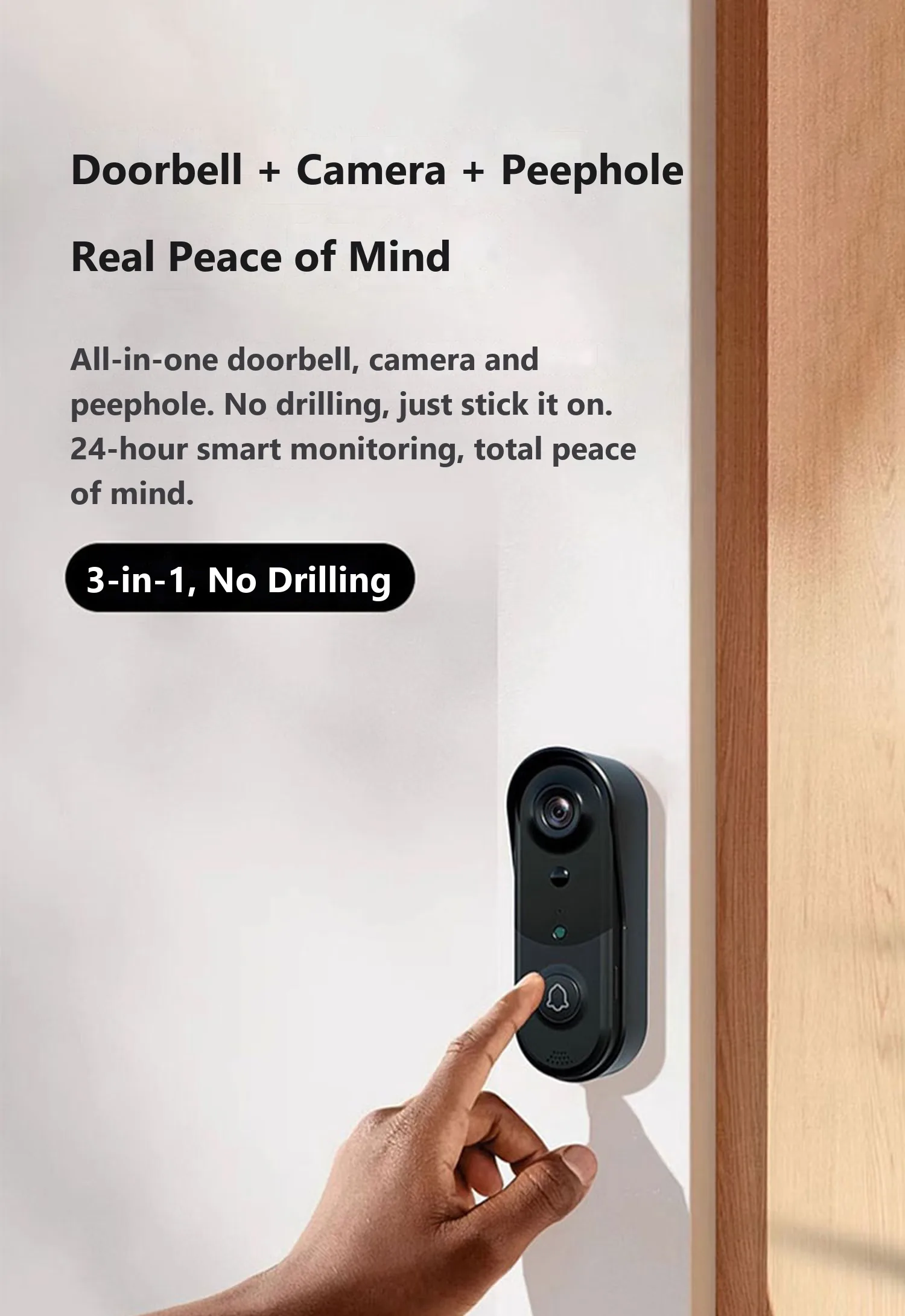 2-in-1 doorbell and camera for the front door