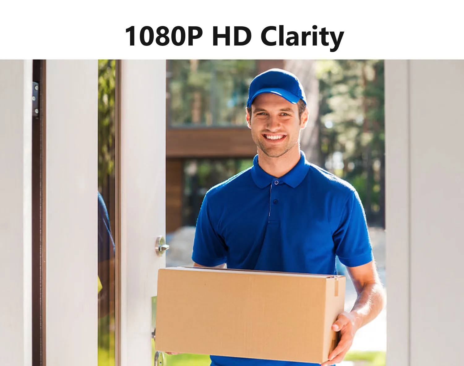 IP65 waterproof doorbell in rain, dust, snow and sun