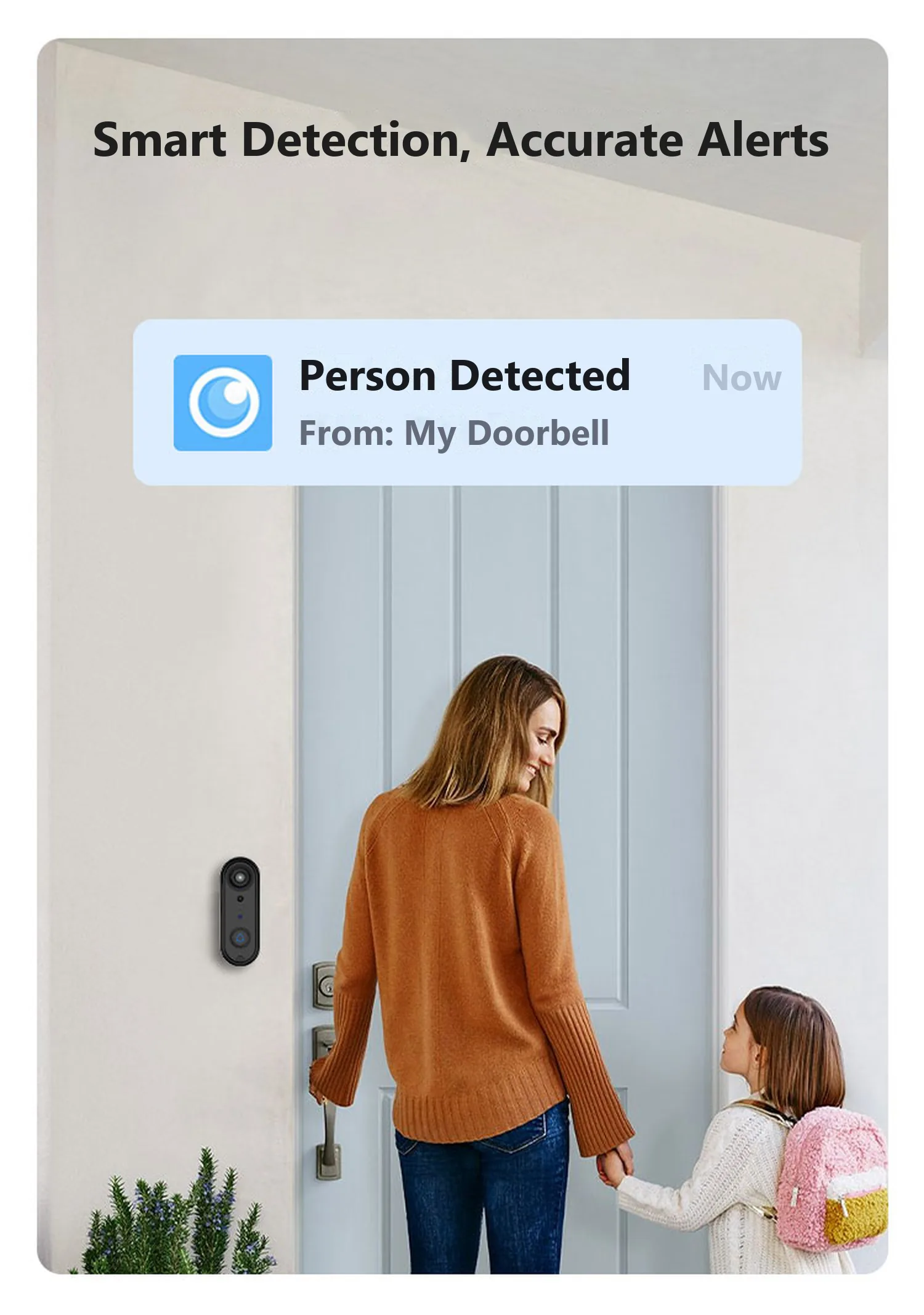 Records to microSD without WiFi at the door