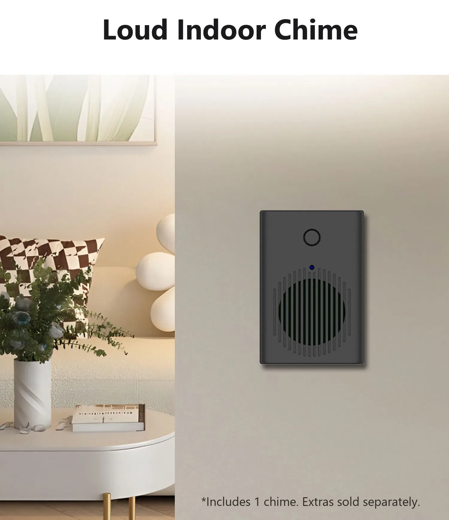 Loud indoor chime for the J3 doorbell