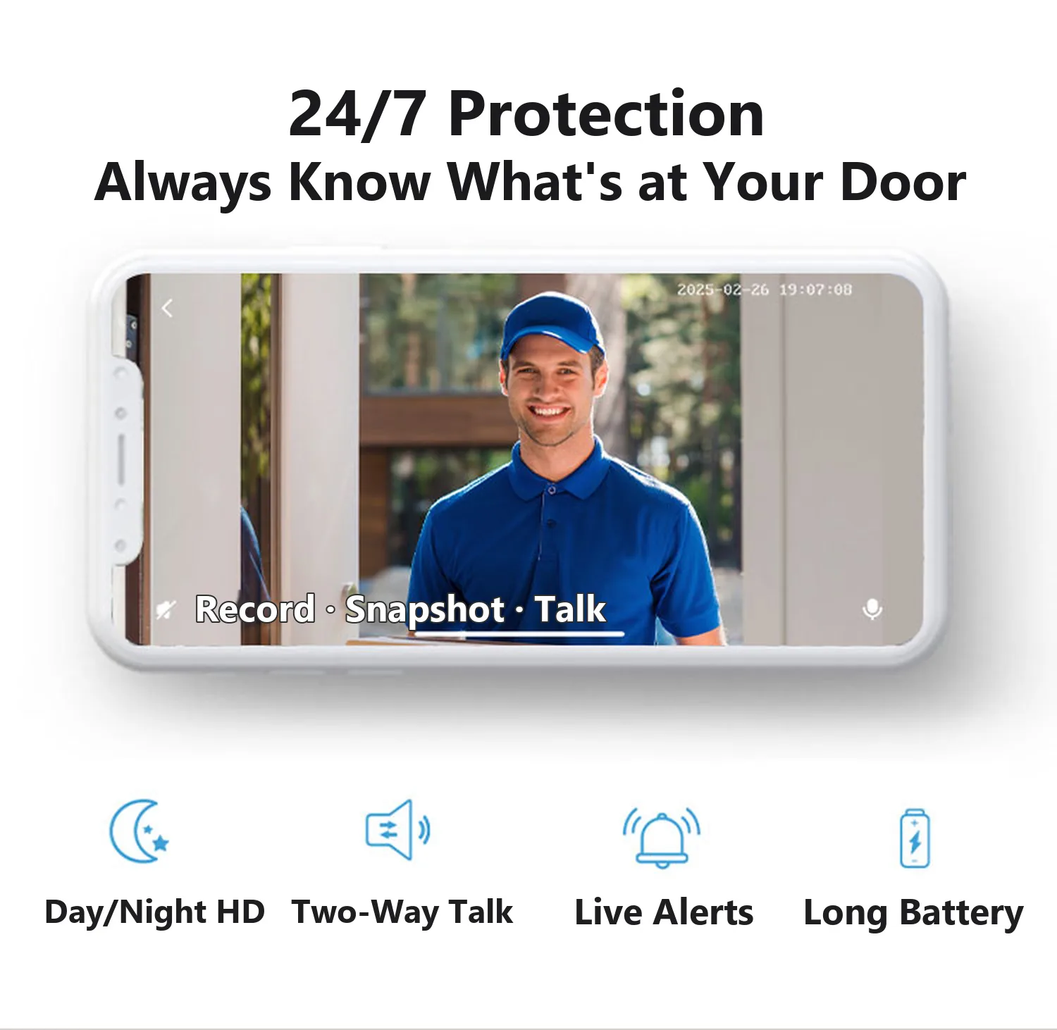 24/7 protection: always know what is at your door