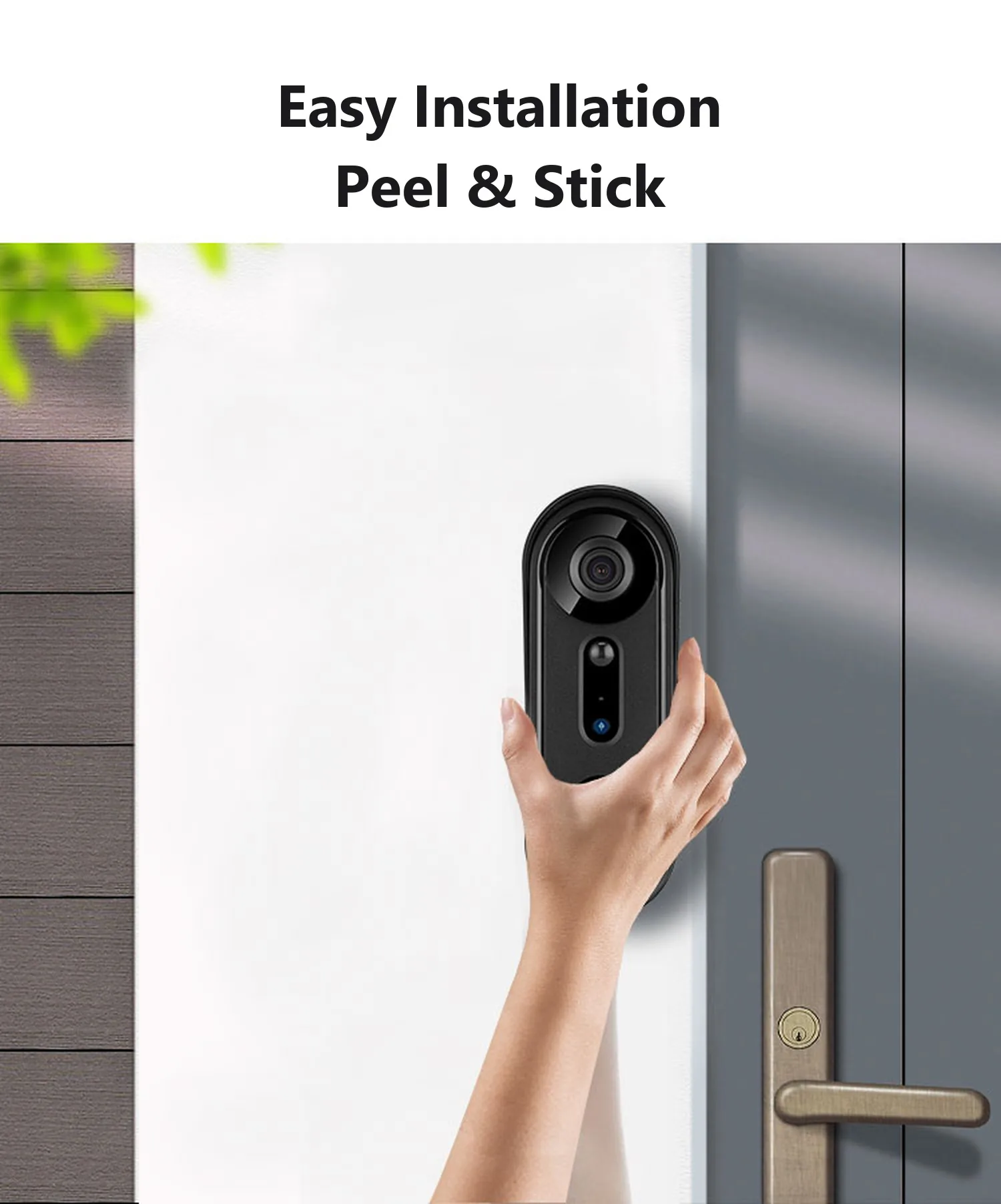 Easy peel-and-stick installation