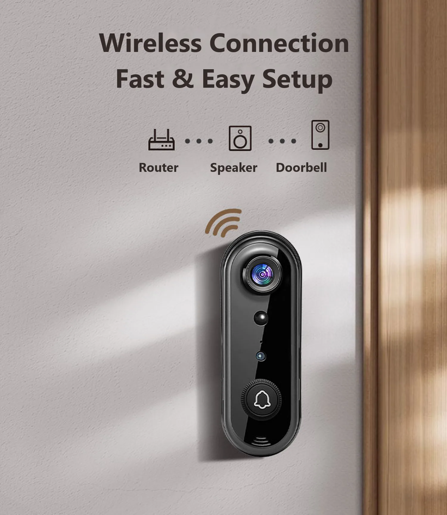 Wireless connection, fast and easy setup