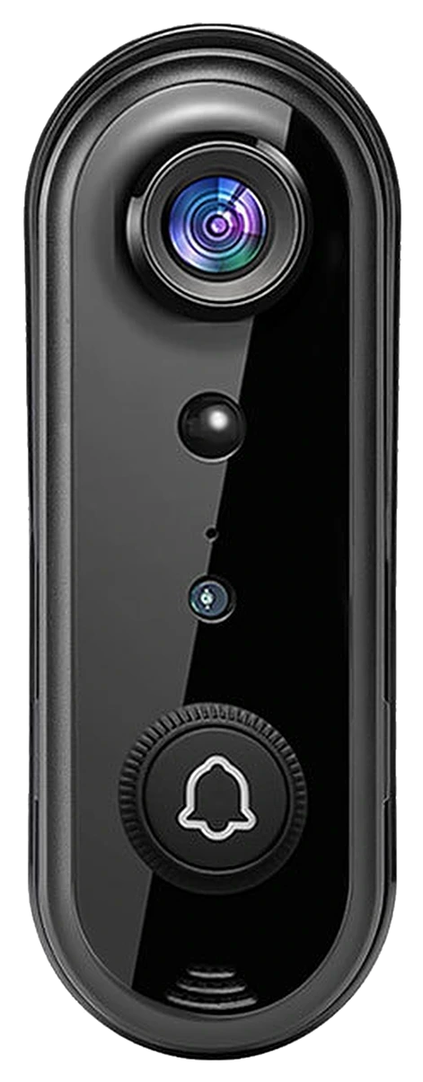 J5 video doorbell camera, 2K portrait view, front view