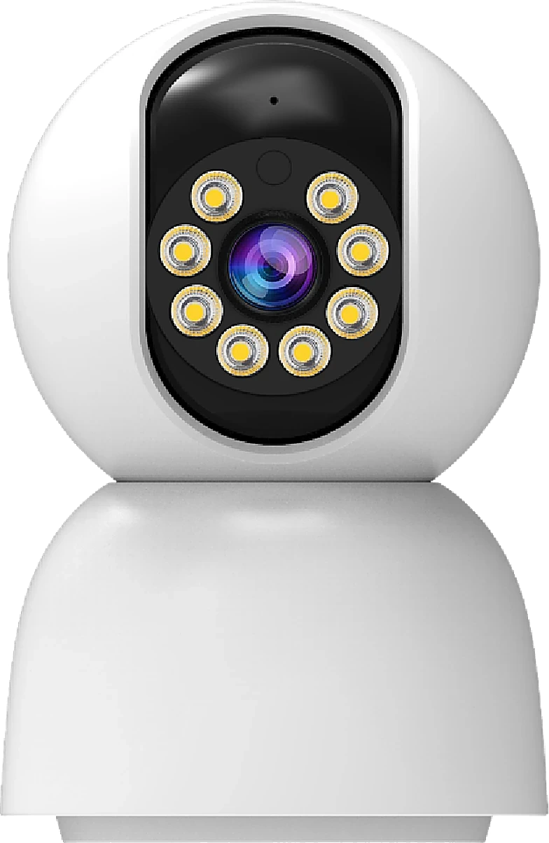 smart home camera, studio white background, front view