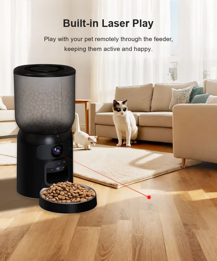 PF4 built-in laser play keeps cats and dogs active with remote laser sessions