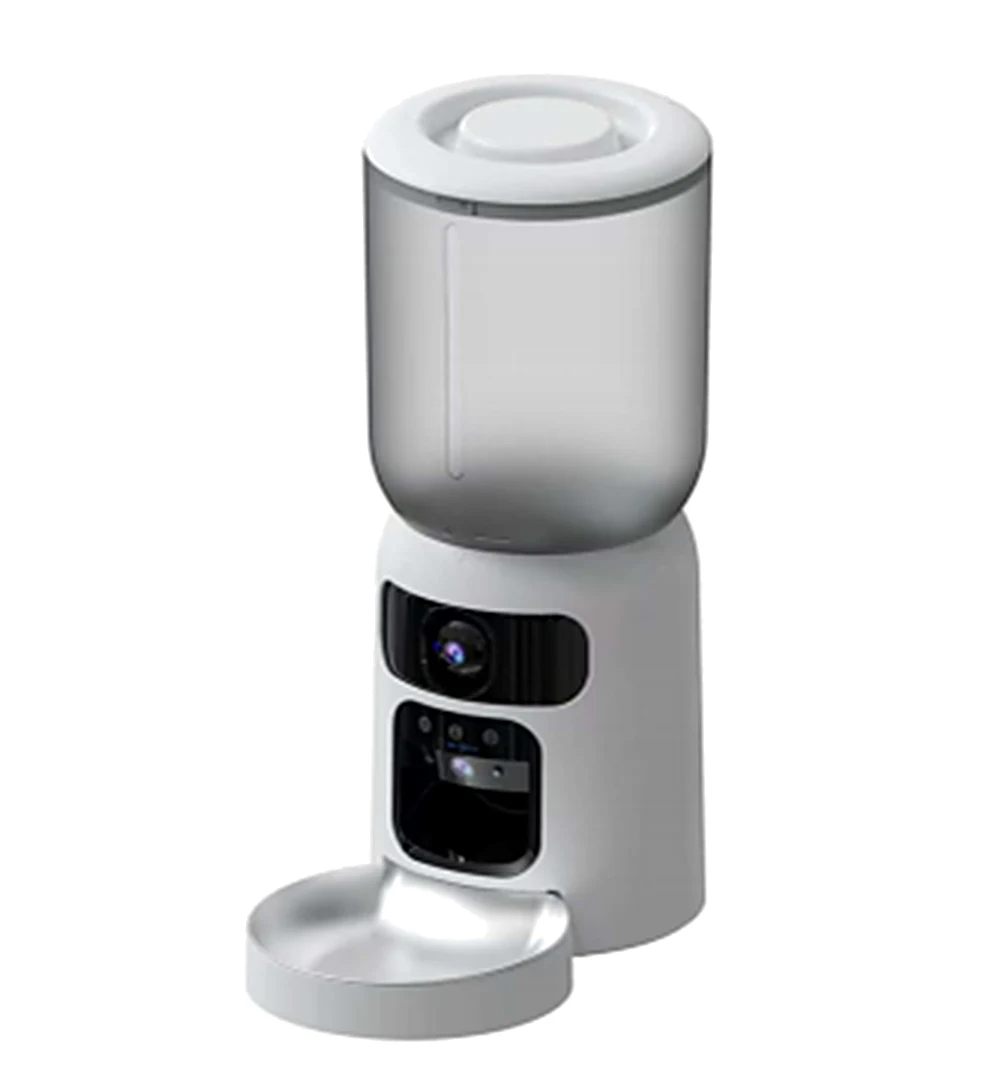 NewaSmart PF4 automatic cat feeder with dual camera, 6 L tank and 304 stainless steel bowl