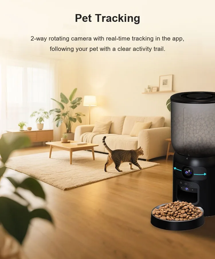 PF4 live pet tracking: the camera follows your pet automatically during video