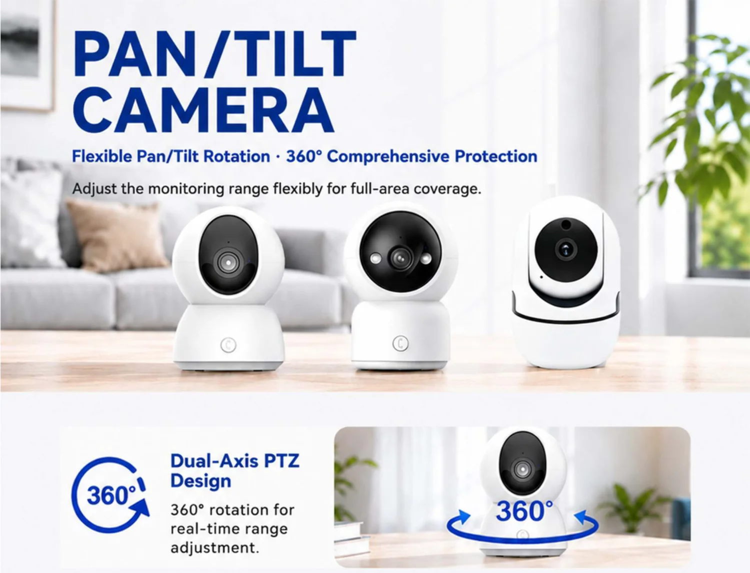 pan/tilt indoor camera — product overview