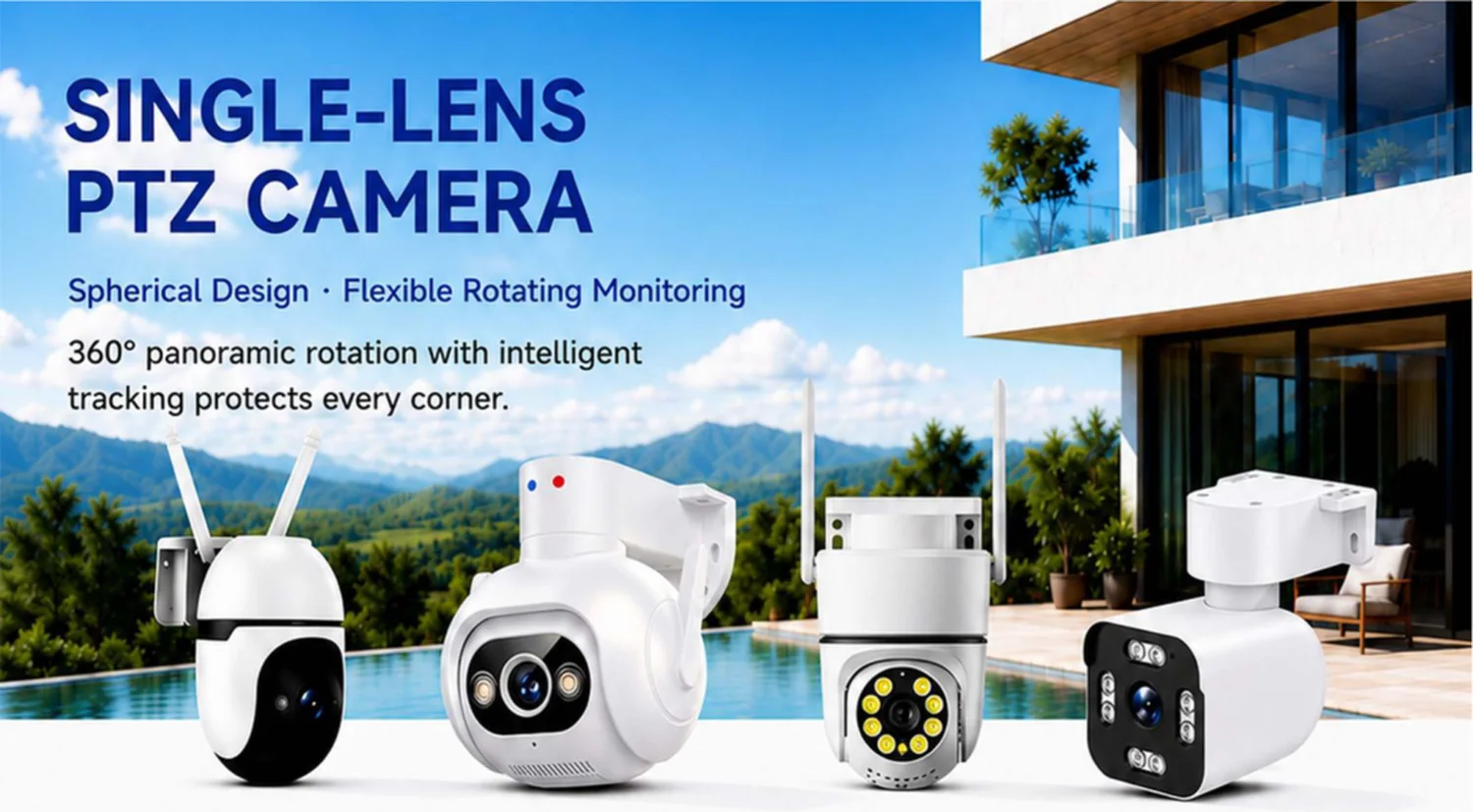 single-lens PTZ camera — product overview