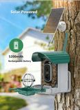 Solar powered with 5200 mAh rechargeable battery