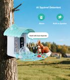 AI squirrel deterrent with guard net and voice alarm