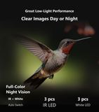 Low-light performance with full-colour night vision