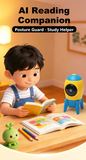 AB1-1 AI reading companion on a child's desk, posture guard and study helper