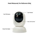 C19 anatomy, laser pointer, pan-tilt camera, reset and SD card slot, power port