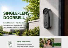 single-lens battery doorbell — product overview