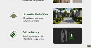 single-lens battery doorbell — key selling points and features