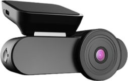 4G smart dash cam, studio white background, front view