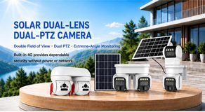solar dual-lens dual-PTZ camera — product overview