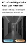 Infrared night vision on the J1 video doorbell