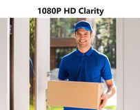 IP65 waterproof doorbell in rain, dust, snow and sun