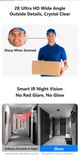 2K ultra-wide angle and smart IR night vision without red glare