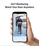 24/7 monitoring, watch your door anywhere