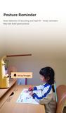 L1 posture reminder, smart detection of slouching and head tilt with a sit-up-straight alert