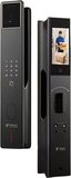 AI dual-camera fully automatic video lock, studio white background, front view
