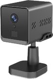mini battery camera, studio white background, front view