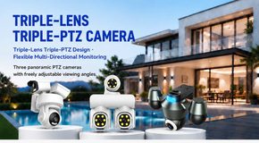 triple-lens triple-PTZ camera — product overview