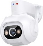 pan/tilt indoor camera, studio white background, front view