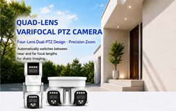 quad-lens varifocal PTZ camera — product overview