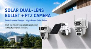 solar dual-lens bullet and PTZ camera — product overview